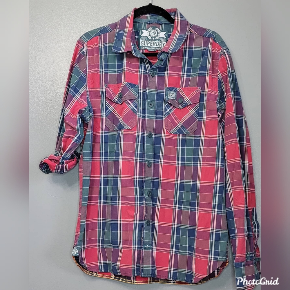 Men's SuperDry Plaid Button-down Shirt